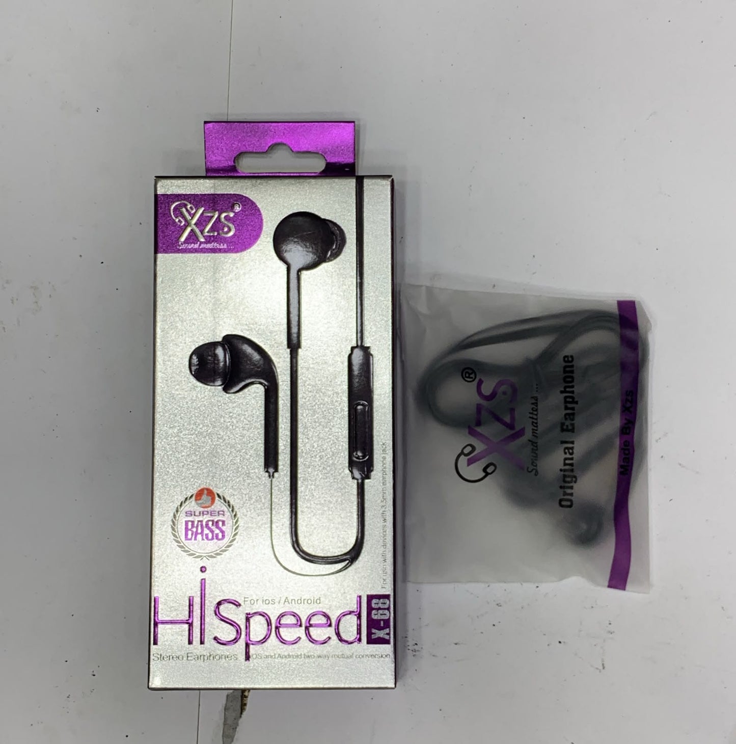 Hi-Speed XZS Stereo Earphones with Microphone ā Wired In-Ear Headphones for iOS & Android
