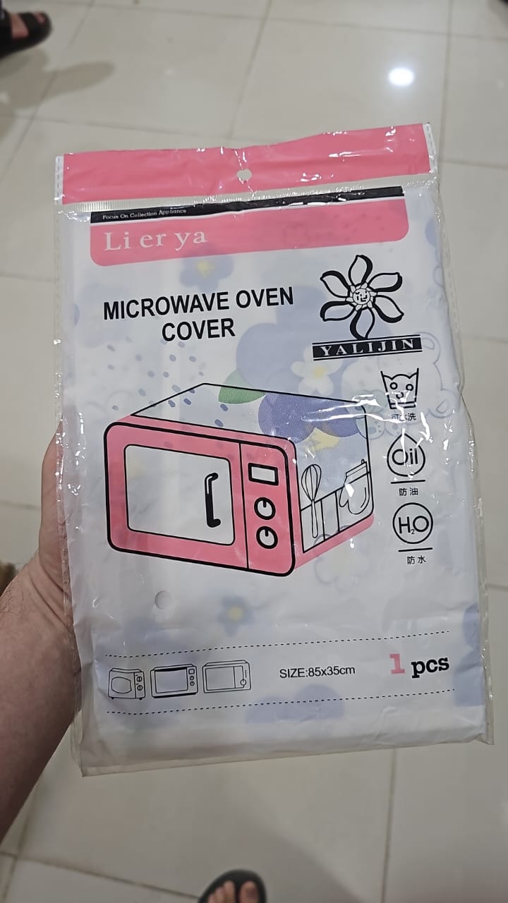 Microwave Oven Cover โ Dustproof & Waterproof Protective Cover for Microwave Oven, 85ร35cm