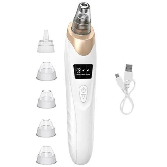Electric Blackhead Remover Vacuum – Rechargeable Pore Cleaner & Facial Extractor with LED Screen