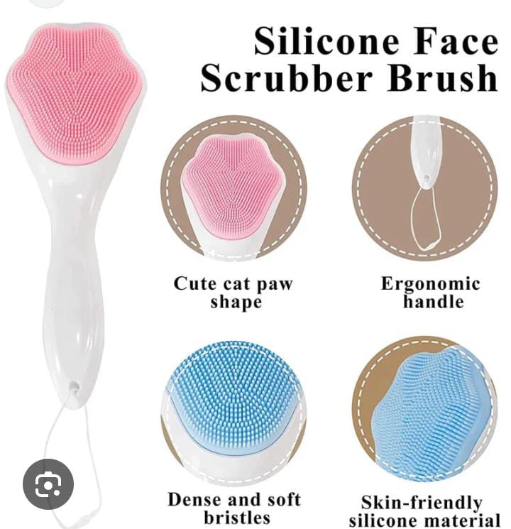 Aesthetic Silicone Facial Scrubber for Deep Pore Cleansing