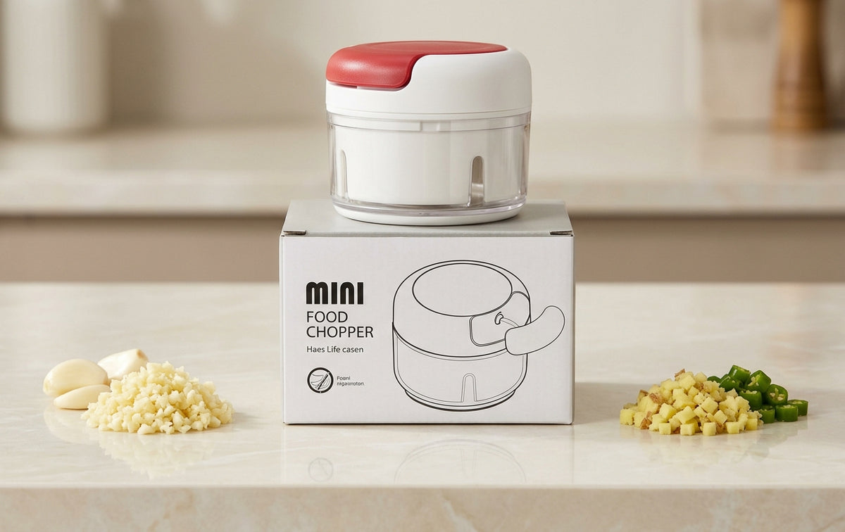 Electric Mini Garlic Chopper & Food Processor – Wireless Rechargeable Vegetable & Meat Grinder