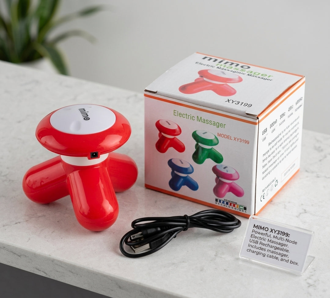 Portable Mini Handheld Body Massager – USB & Battery Powered Electric Massager