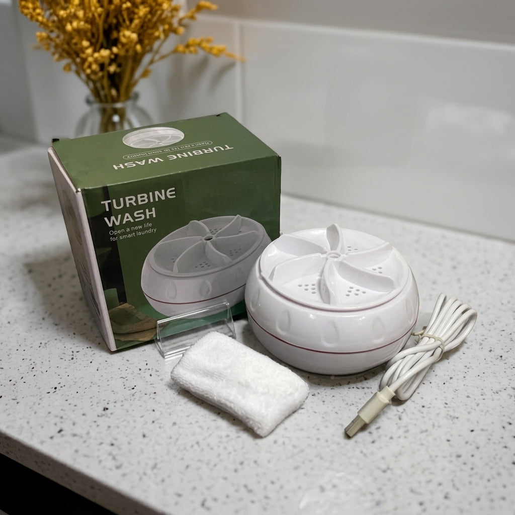 Mini Ultrasonic Turbine Portable Washing Machine