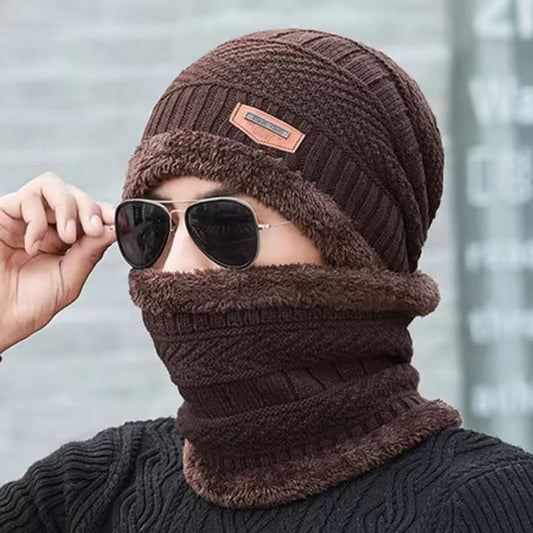 3PCS Winter Beanie Hat, Neck Warmer & Thermal Touchscreen Gloves Set | Fleece Lined Cold Weather Winter Accessories for Men & Women