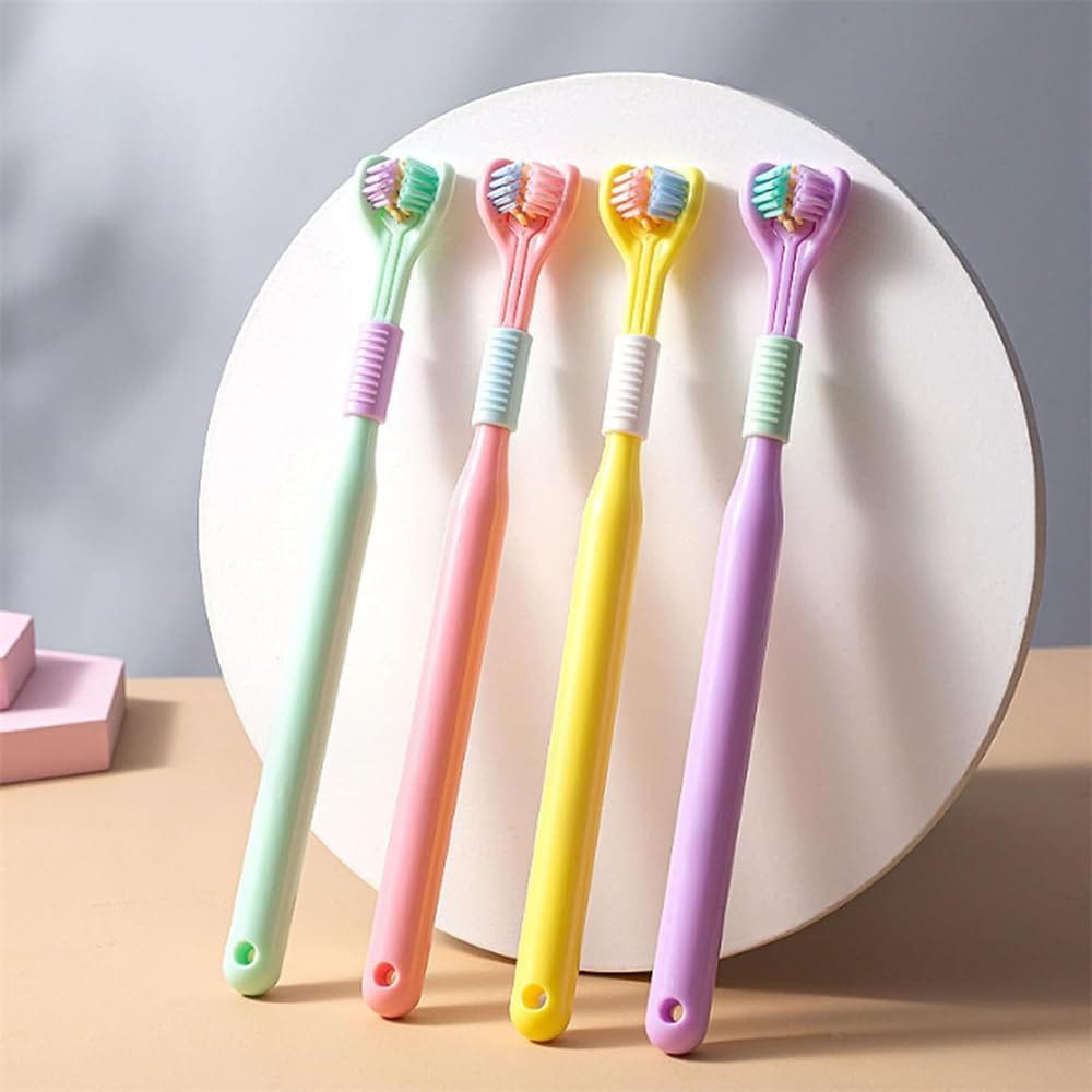 Soft Bristle Toothbrush 4-Pack | Ultra Soft Manual Toothbrush for Sensitive Teeth & Gums | Deep Cleaning Oral Care Toothbrush Set