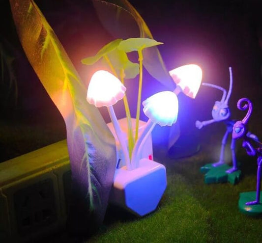 LED Mushroom Night Light – USB Rechargeable Color Changing Mushroom Lamp | Cute Desk Decor | Bedroom Ambient Light | Gift for Kids & Home
