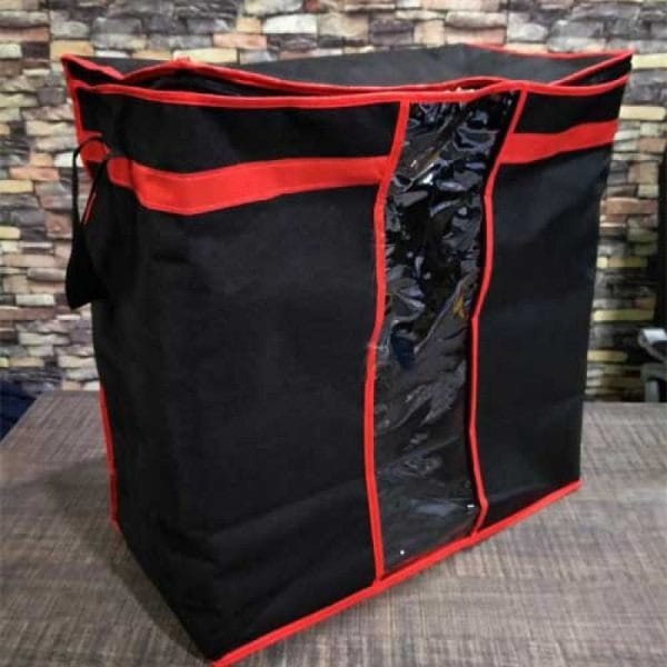 Large Clothes Storage Bag with Clear Window – Foldable Blanket & Quilt Organizer | Dustproof Storage Box for Clothes, Bedding & Comforters