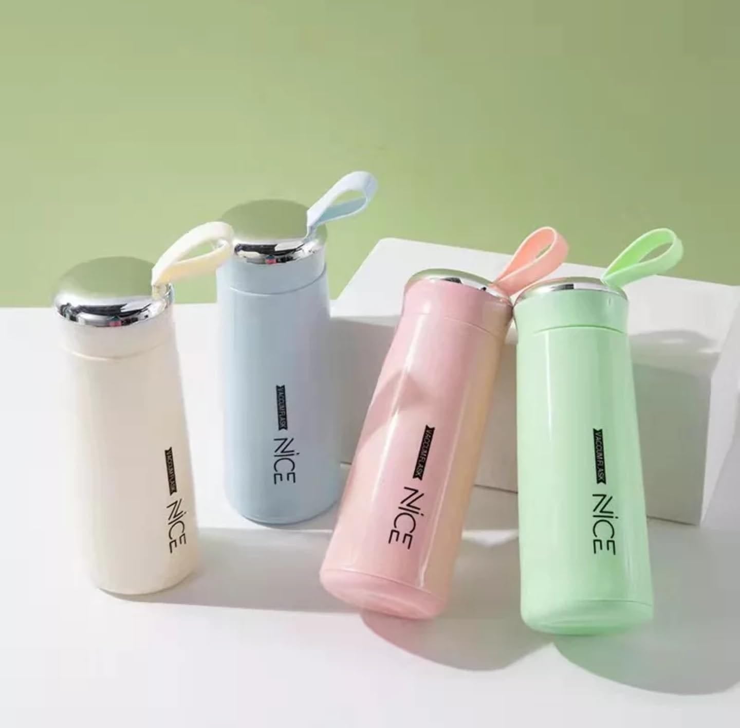 Stainless Steel Vacuum Insulated Water Bottle – Leakproof Thermal Flask for Hot & Cold Drinks | Portable Travel Coffee Mug