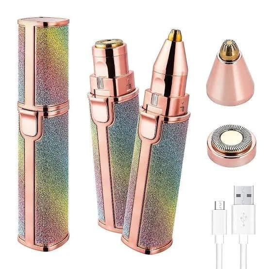 Electric Eyebrow Trimmer for Women – Painless Facial Hair Remover with LED Light | Portable Precision Eyebrow Shaver