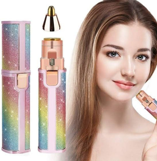 Electric Eyebrow Trimmer for Women – Painless Facial Hair Remover with LED Light | Portable Precision Eyebrow Shaver