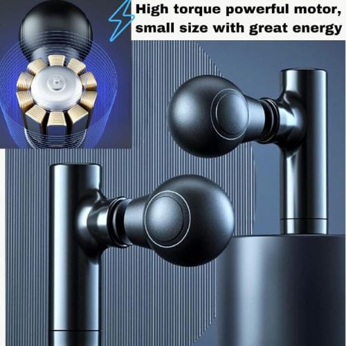 Mini Massage Gun – Portable Deep Tissue Muscle Massager | Rechargeable Percussion Massage Gun for Neck, Back, Shoulders & Legs