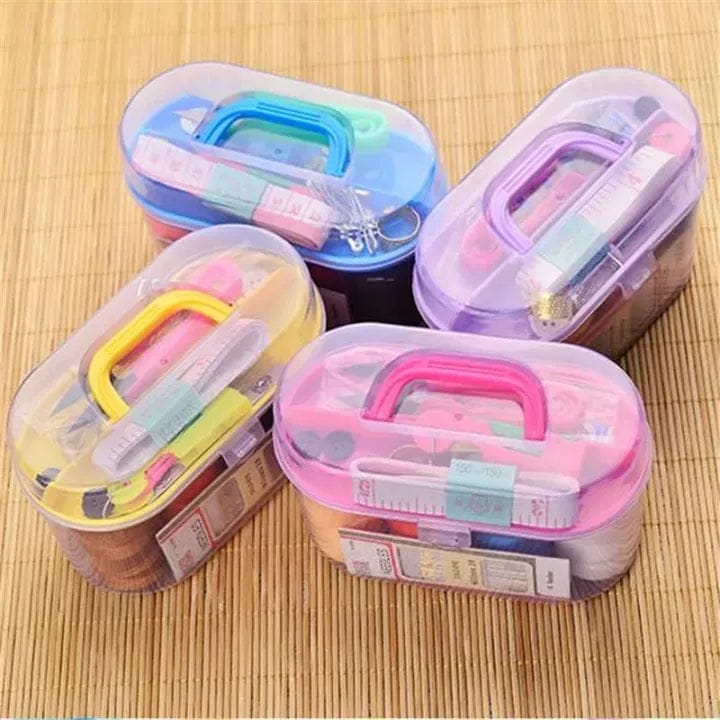 Portable Mini Sewing Kit – Complete Travel Sewing Kit with Threads, Needles, Scissors & Accessories