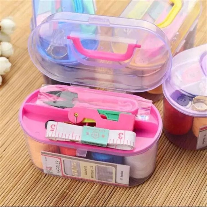 Portable Mini Sewing Kit – Complete Travel Sewing Kit with Threads, Needles, Scissors & Accessories