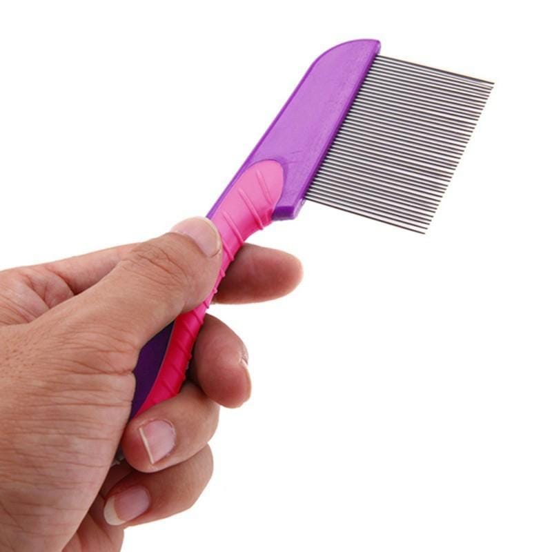 Fine Tooth Flea Comb for Dogs & Cats – Pet Grooming Comb for Fleas, Ticks & Loose Hair
