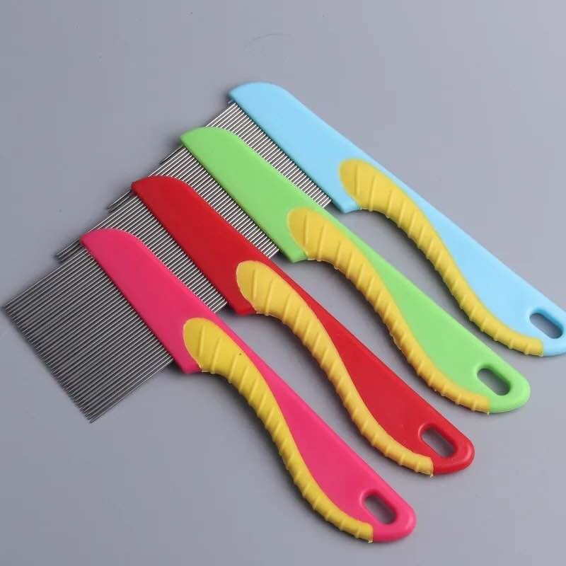 Fine Tooth Flea Comb for Dogs & Cats – Pet Grooming Comb for Fleas, Ticks & Loose Hair