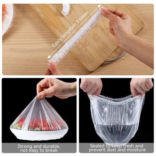 Reusable Food Storage Cover – Elastic Stretch Mesh Food Saver Cover for Fruits, Vegetables & Plates