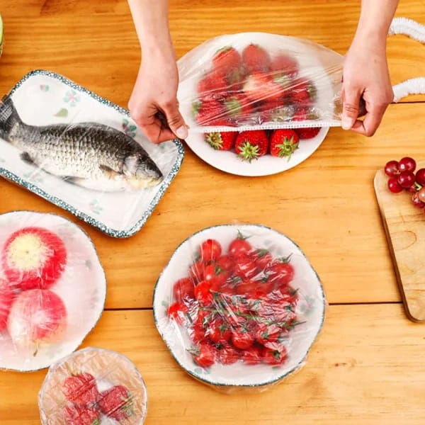 Reusable Food Storage Cover – Elastic Stretch Mesh Food Saver Cover for Fruits, Vegetables & Plates