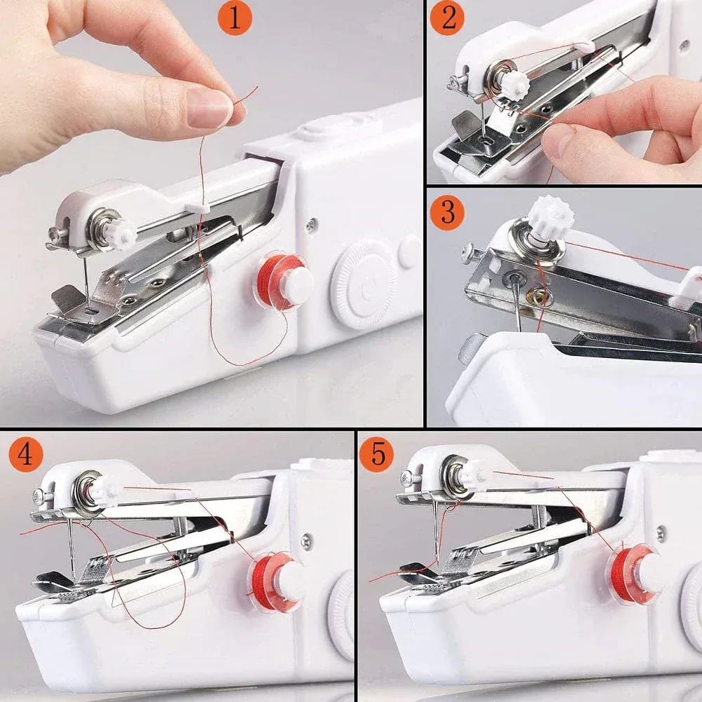 Portable Mini Sewing Machine – Handheld Electric Sewing Machine for Quick Clothing Repairs & DIY