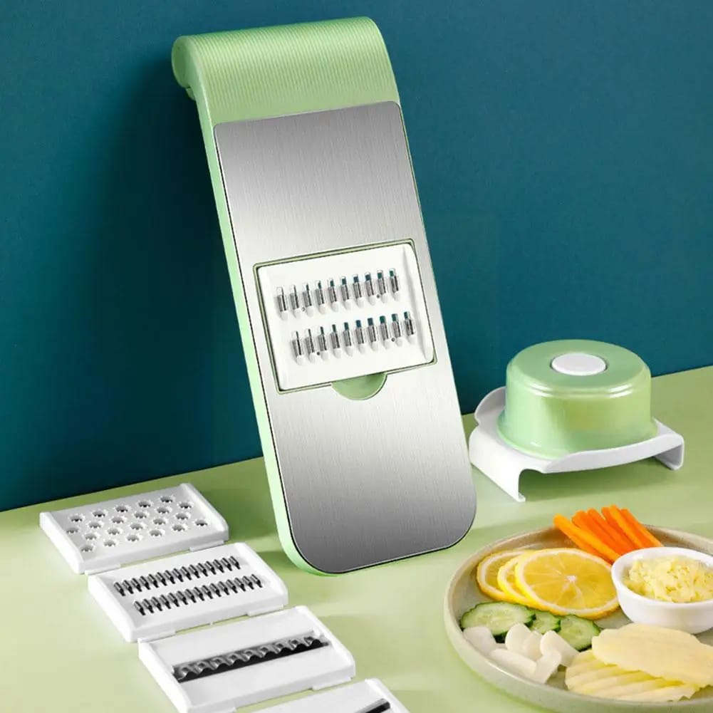 4-in-1 Vegetable Slicer & Grater – Multifunctional Mandoline Cutter for Kitchen Food Preparation