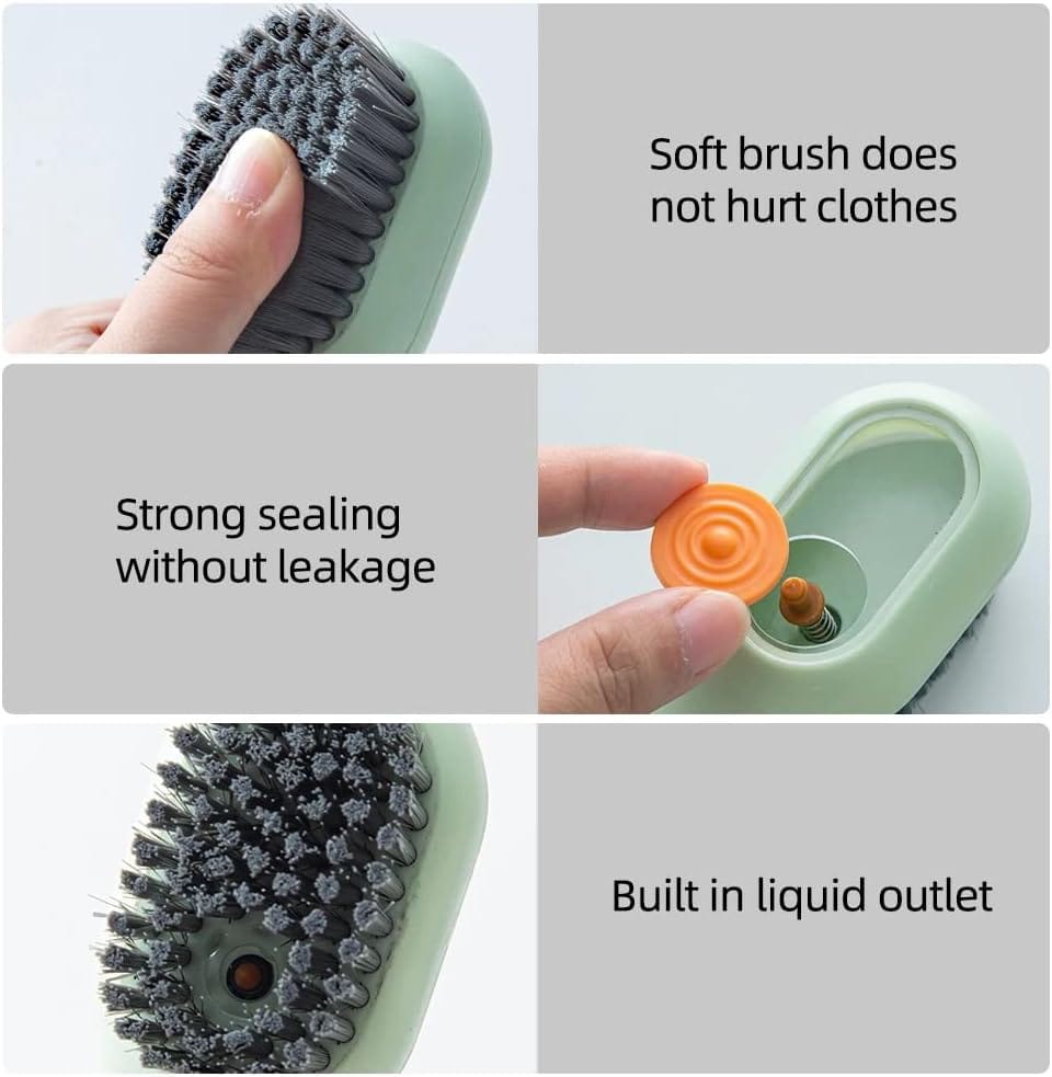 Multipurpose Cleaning Brush – Handheld Scrub Brush for Shoes, Clothes, Tiles & Kitchen