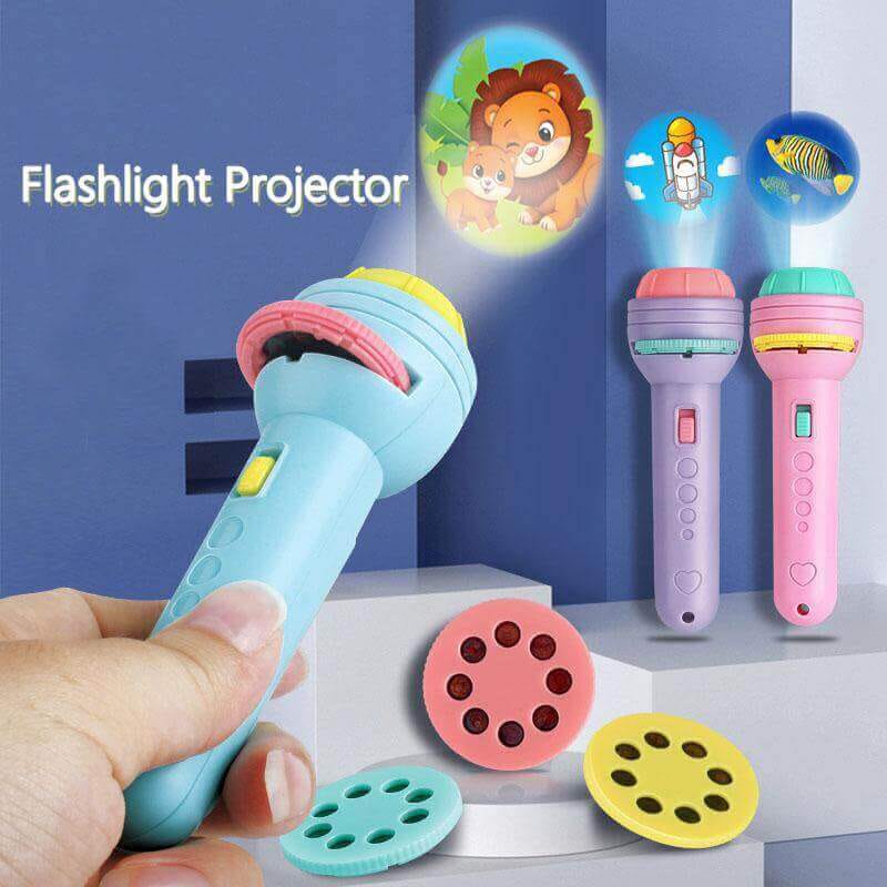Kids Flashlight Projector Toy – Cute Image Projection Night Light for Children