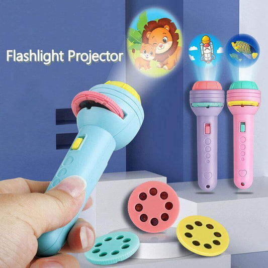 Kids Flashlight Projector Toy – Cute Image Projection Night Light for Children