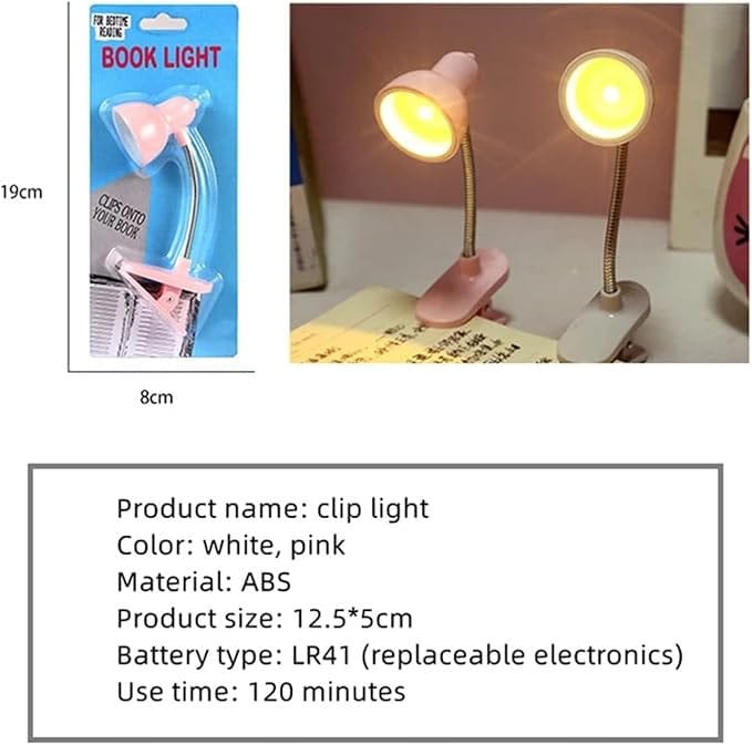 Mini LED Desk Lamp – Flexible Gooseneck Clip-On Reading Light for Bedroom, Office & Study