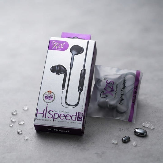 Hi-Speed XZS Stereo Earphones with Microphone – Wired In-Ear Headphones for iOS & Android
