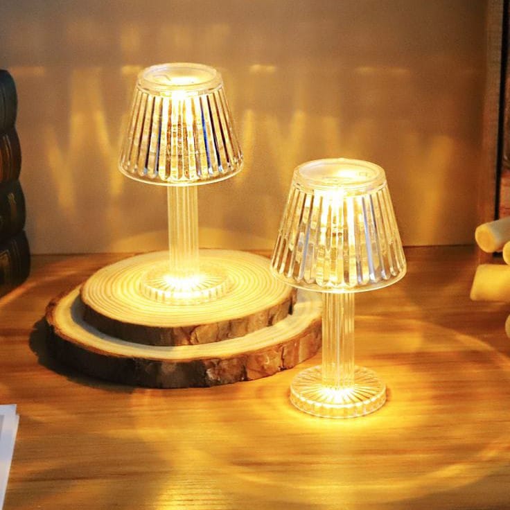 Portable LED Table Lamp – Rechargeable Touch Night Light with Warm Ambient Glow