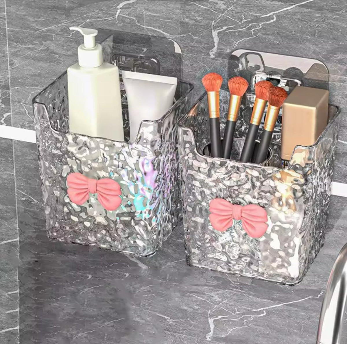 Multi-Purpose Handwoven Desktop Storage Basket & Makeup Organizer