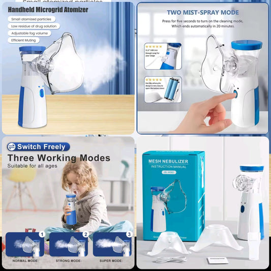 Portable Handheld Mesh Nebulizer – Quiet & Compact Ultrasonic Inhaler