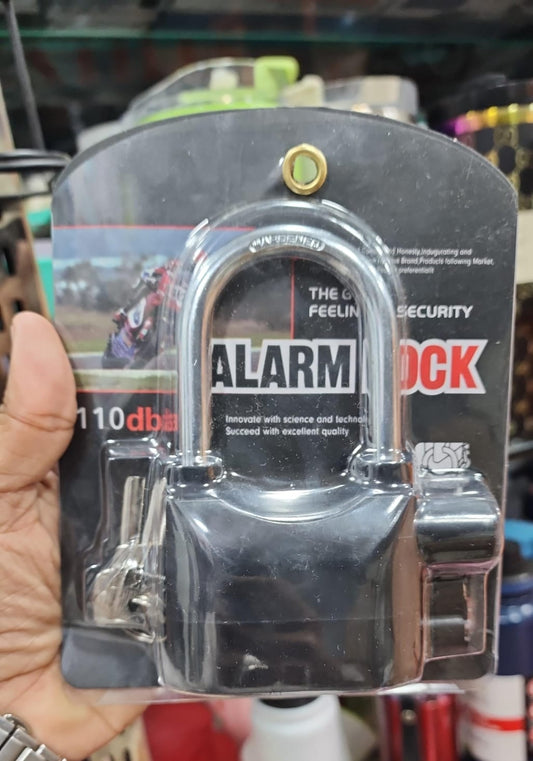 Heavy-Duty Anti-Theft Siren Alarm Padlock – Waterproof Security Lock for Gate, Bike & Door