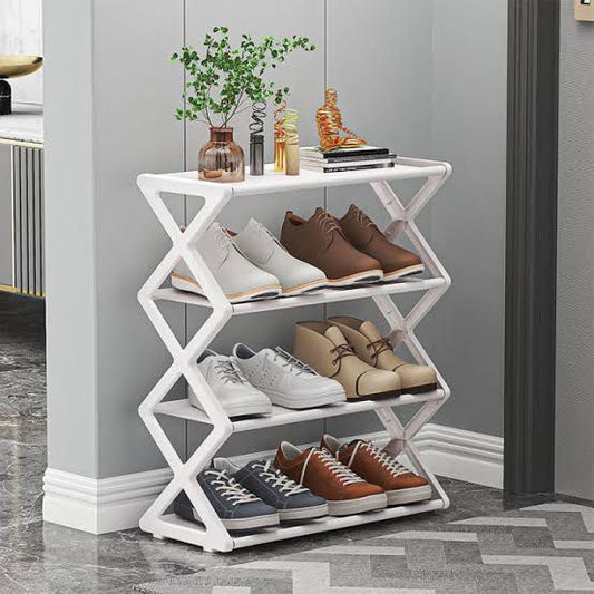 Multi-Tier Foldable Shoe Rack – Collapsible Space-Saving Storage Organizer Shelf