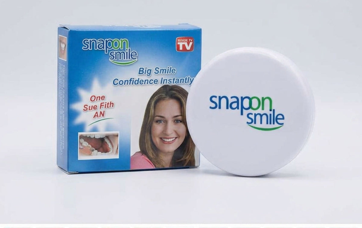 Snap-On Smile Instant Cosmetic Teeth Veneers – Clip-On Upper & Lower Smile Whitening Covers