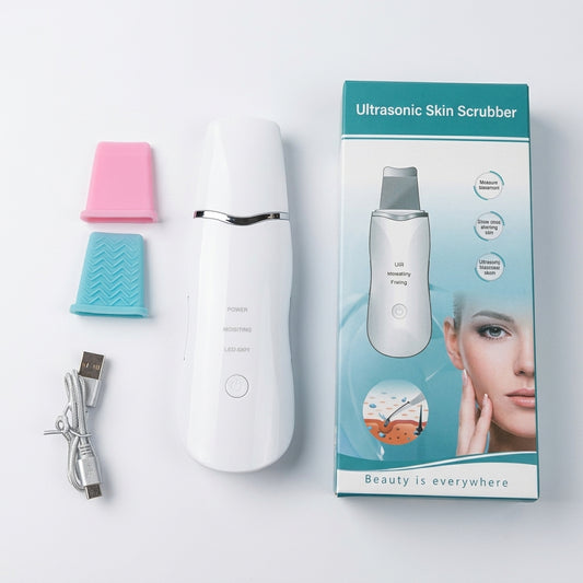 Ultrasonic Skin Scrubber & Facial Cleansing Spatula