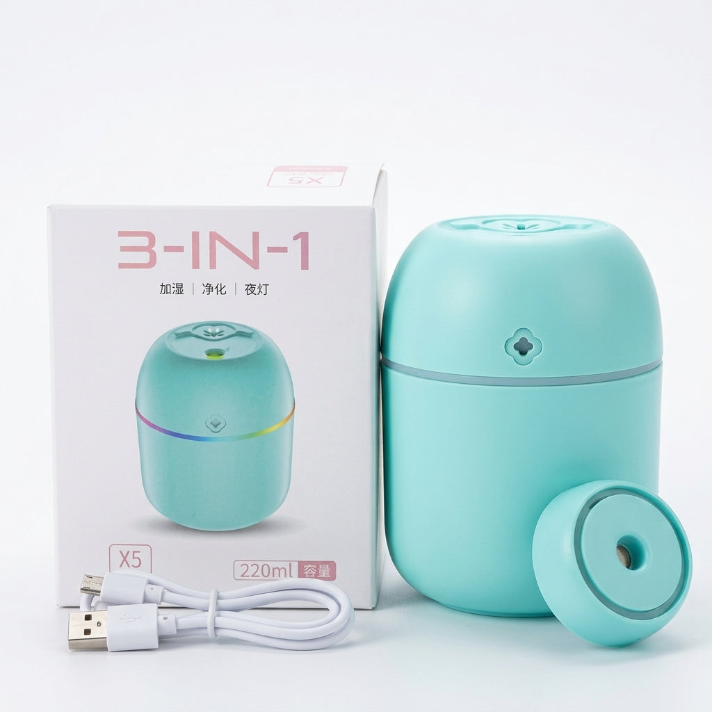 3-in-1 Portable Mini Air Cooler & Humidifier